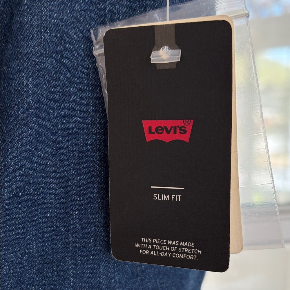 Levi's Strapless Dark Indigo Denim Dress - Picture 2 of 12
